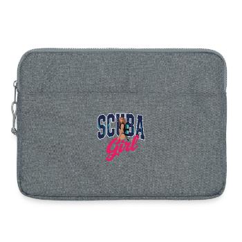 Scuba Girl Tauch-Design - Laptoptasche 15" - Grau meliert - Vorne