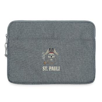 St.Pauli Kiez Hamburg Totenkopf Sankt Pauli - Laptop bag 15" - heather grey - Front