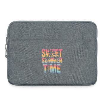 Doux été - Sacoche pour ordinateur portable 15 pouces - gris chiné - Devant