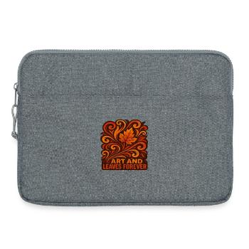 Abstract Autumn Herbst Herbstlich - Laptoptasche 15" - Grau meliert - Vorne