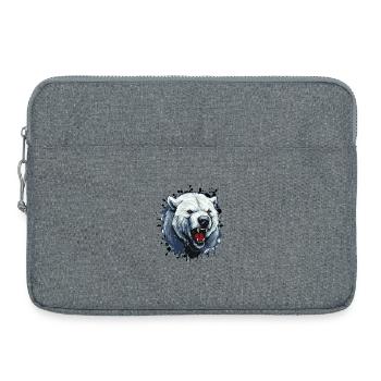 Eisbär Polar Bär - Laptoptasche 15" - Grau meliert - Vorne