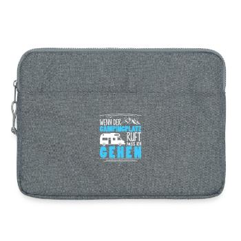 Camper Camping Caravane Dicton - Sacoche pour ordinateur portable 15 pouces - gris chiné - Devant