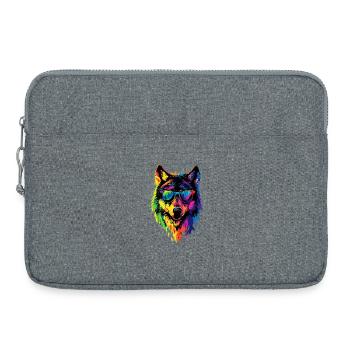 Wolf Love Wolves Wolf Pack Wolfhound Wild Wolf - Sacoche pour ordinateur portable 15 pouces - gris chiné - Devant