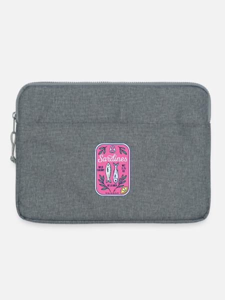 Sardinen - Laptoptasche 15" - Grau meliert