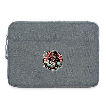 Mandrill Singe avec du savon - Sacoche pour ordinateur portable 15 pouces - gris chiné - Devant