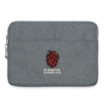 Piercing Addict Body Mod Enthusiast - Sacoche pour ordinateur portable 15 pouces - gris chiné - Devant