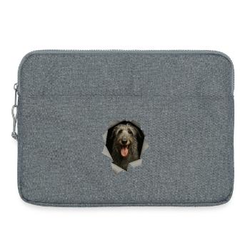 Scottish Deerhound - Laptop bag 15" - heather grey - Front