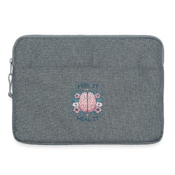 Mindset Motivation Heilung Achtsamkeit Entspannung - Laptoptasche 15" - Grau meliert - Vorne