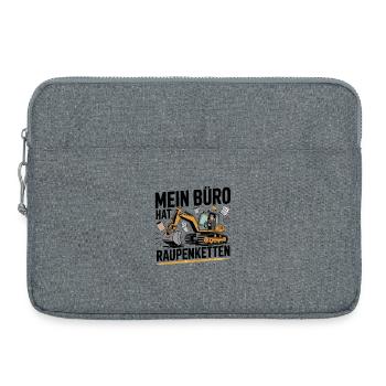 Mein Büro hat Raupenketten - Laptoptasche 15" - Grau meliert - Vorne