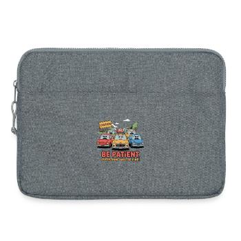Geduld auf der Straße - Laptoptasche 15" - Grau meliert - Vorne