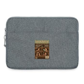 VermiVerse Wurmfarming Parodie Magazin - Laptoptasche 15" - Grau meliert - Vorne