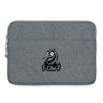 F-Caw-F Meme Crow - Sacoche pour ordinateur portable 15 pouces - gris chiné - Devant