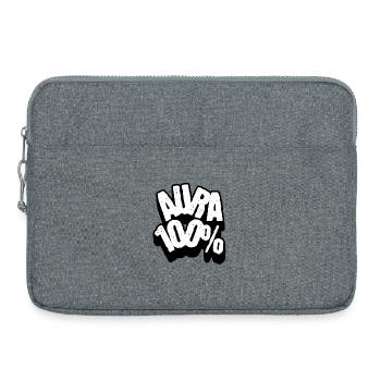 Aura 100% - Laptop bag 15" - heather grey - Front
