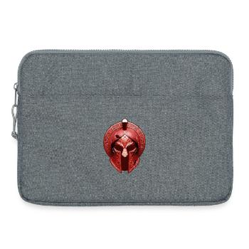 Gladiator Helmet Greek Workout Sparta - Laptop bag 15" - heather grey - Front
