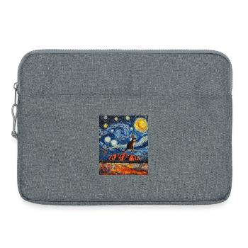 Kangeru Australia Van Gogh Style Starry Night - Laptop bag 15" - heather grey - Front
