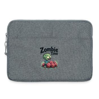 Zombie Time Cupcake Comic - Laptoptasche 15" - Grau meliert - Vorne