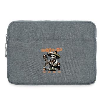 Crâne de piment mariachi - Sacoche pour ordinateur portable 15 pouces - gris chiné - Devant