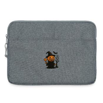 Citrouille magicien Costume d’Halloween - Sacoche pour ordinateur portable 15 pouces - gris chiné - Devant