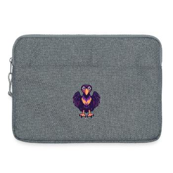 Harpie oiseau Halloween bande dessinée drôle - Sacoche pour ordinateur portable 15 pouces - gris chiné - Devant