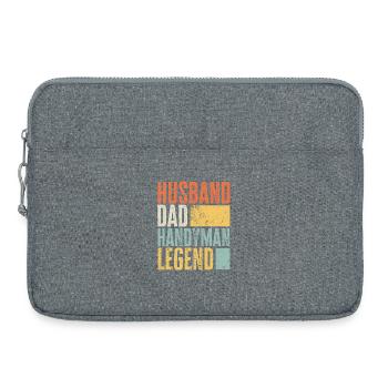 Mari Papa Bricoleur Légende Rétro Artisan - Sacoche pour ordinateur portable 15 pouces - gris chiné - Devant