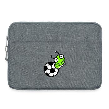 Caterpillar Football Hole Ball Comic Funny Cute Sports Cute - Laptop bag 15" - heather grey - Front