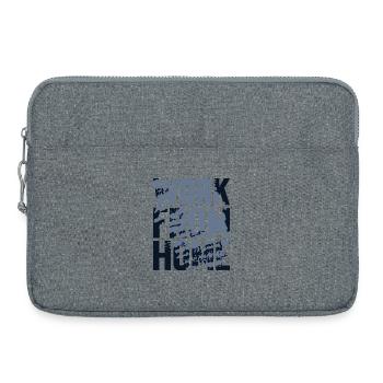 Travail à Domicile Texturé - Sacoche pour ordinateur portable 15 pouces - gris chiné - Devant