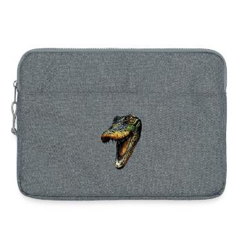 Kaiman Krokodil Alligator Reptilien Kroko Kaimane - Laptoptasche 15" - Grau meliert - Vorne