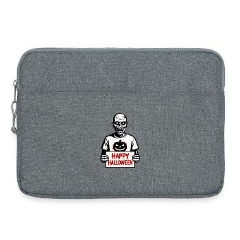 Bonne fête d’Halloween - Sacoche pour ordinateur portable 15 pouces - gris chiné - Devant