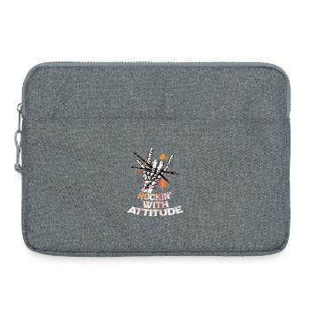 Rockin' With Attitude Music Guitar Rock Band - Laptop bag 15" - heather grey - Front