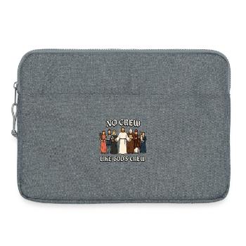 Équipage du Dieu catholique - Jésus-Christ - Sacoche pour ordinateur portable 15 pouces - gris chiné - Devant