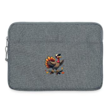 Thanksgiving Turkey Guys - Laptop bag 15" - heather grey - Front