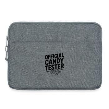 Official Candy Tester - Laptop bag 15" - heather grey - Front