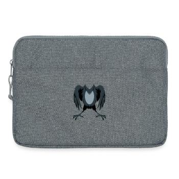 Rabenflügel Silhouette - Laptoptasche 15" - Grau meliert - Vorne