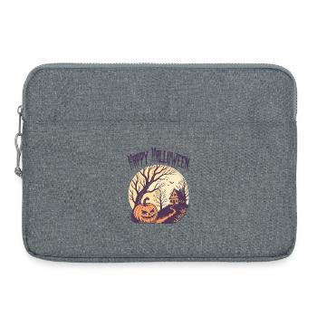Joyeux halloween - Sacoche pour ordinateur portable 15 pouces - gris chiné - Devant