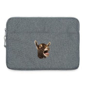 Goat Goat Farming Goat Farmer Brown Goat - Laptop bag 15" - heather grey - Front