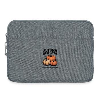 Publicité de fruits vintage – Citrouille - Sacoche pour ordinateur portable 15 pouces - gris chiné - Devant