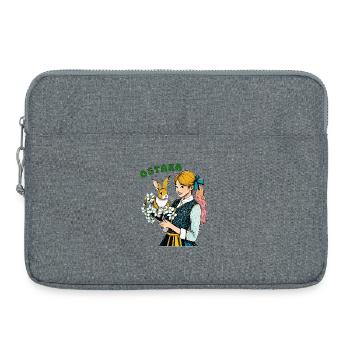 MRS. HARE FLOWER OSTARA - Laptop bag 15" - heather grey - Front