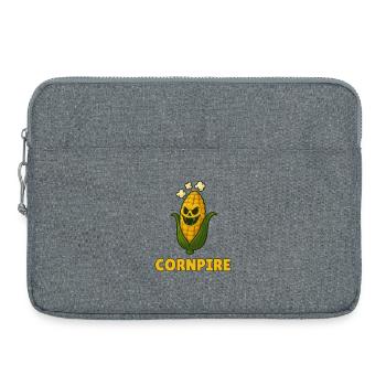 Monstre végétal drôle – Halloween Fun - Sacoche pour ordinateur portable 15 pouces - gris chiné - Devant