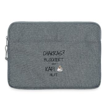 Design affirmatif – l’ironie rencontre la vie quotidienne - Sacoche pour ordinateur portable 15 pouces - gris chiné - Devant