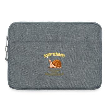 Podomètre? J’ai un détecteur de mouvement ! - Sacoche pour ordinateur portable 15 pouces - gris chiné - Devant