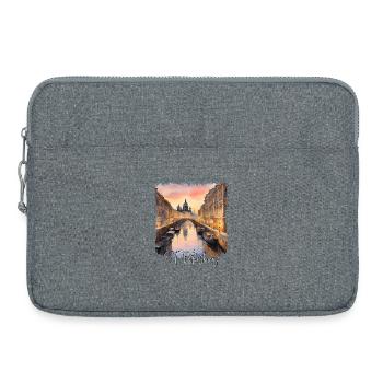 St. Petersburg Watercolor, St. Petersburg Russia - Laptop bag 15" - heather grey - Front