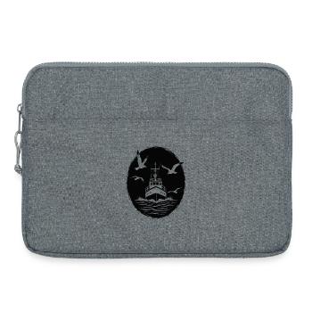 Cutter de pêche Chalutier Pêche Mer - Sacoche pour ordinateur portable 15 pouces - gris chiné - Devant