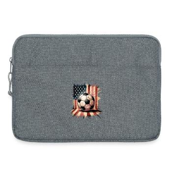 États-Unis de football - Sacoche pour ordinateur portable 15 pouces - gris chiné - Devant