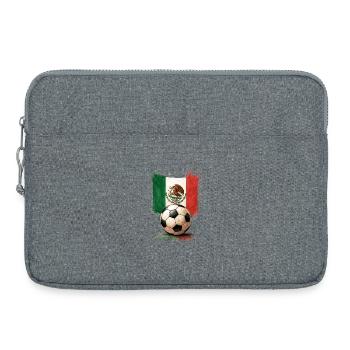 Mexiko Fußball - Laptoptasche 15" - Grau meliert - Vorne