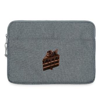 Chocolate cake - Laptop bag 15" - heather grey - Front