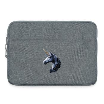 Licorne Poney Cavalier Chevaux Équitation Licornes - Sacoche pour ordinateur portable 15 pouces - gris chiné - Devant