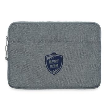 Best Son Shield - Laptop bag 15" - heather grey - Front