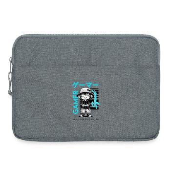 Gamer Squad – Kawaii Chibi Gamer Streetwear Manga - Laptop bag 15" - heather grey - Front