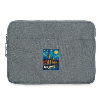Norwich, Angleterre - Sacoche pour ordinateur portable 15 pouces - gris chiné - Devant