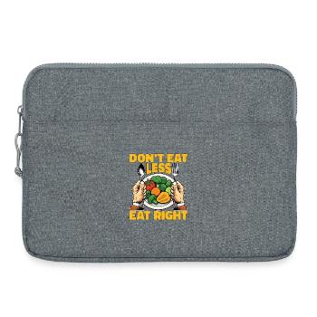 Nutritionist Don't Eat Less Eat Right Dietitian - Laptoptasche 15" - Grau meliert - Vorne
